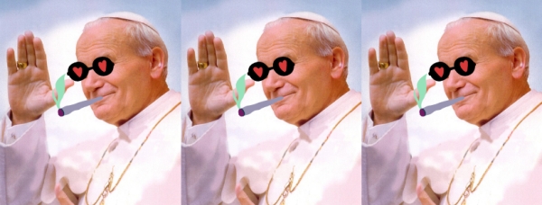 Good bye Juan Pablo II: símbolos católicos para despistar a la Policía
