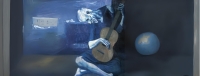 Intervenci&oacute;n IA de la pieza "El viejo guitarrista ciego" de Picasso