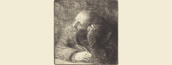 "Meditaci&oacute;n" de Alphonse Legros