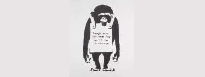 Banksy&#039;s Laugh Now But One Day We&#039;ll Be In Charge (2002)